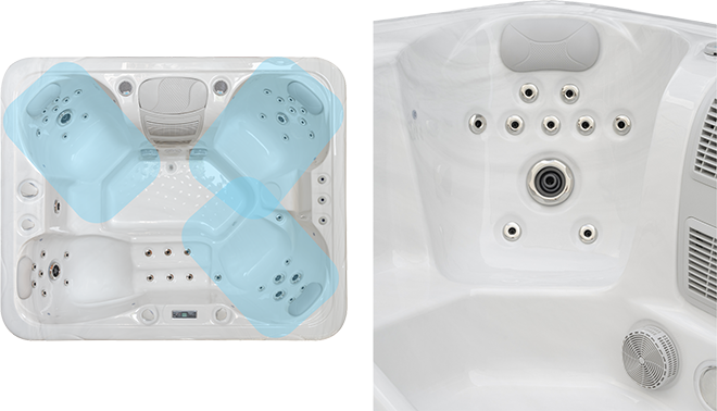 Antler River Corner Hydrotherapy Seats